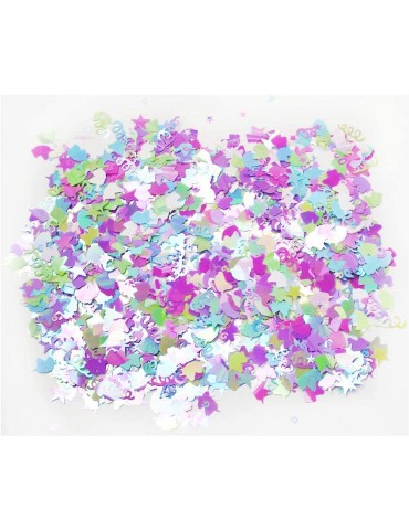 Unicorns Table Confetti, Iridescent Pastel Colors - 1.76oz Bag