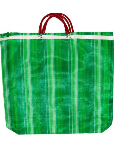 Pack of 3 Large Mercado Bags - 20 x 22 inches Reusable Grocery Bag (High Thread mesh)