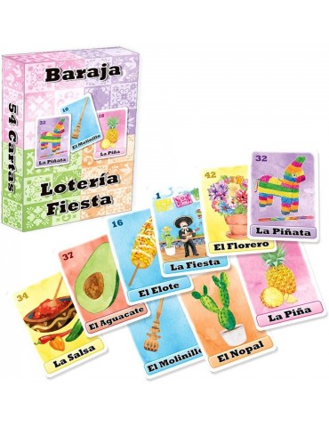 Mexican Loteria Fiesta Game Deck of Cards