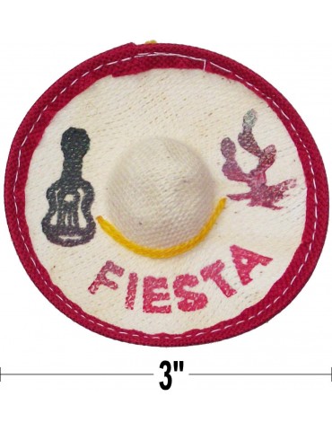 12 Mini Fiesta Sombrero, 3 inches wide Mini hats