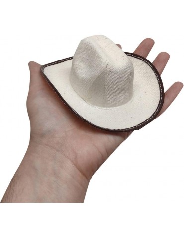 Cowboy Rodeo Hats, 5 Inches Size - 12 Pack (Beige)