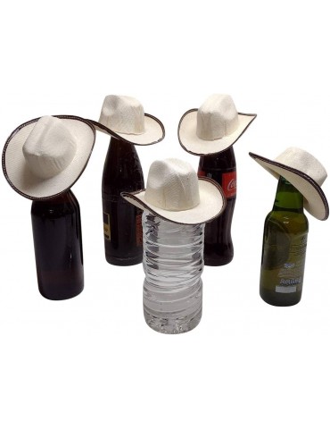 Cowboy Rodeo Hats, 5 Inches Size - 12 Pack (Beige)