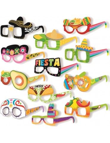 Mexican Fiesta Paper Eyeglasses Pack of 24, Cinco De Mayo Glasses